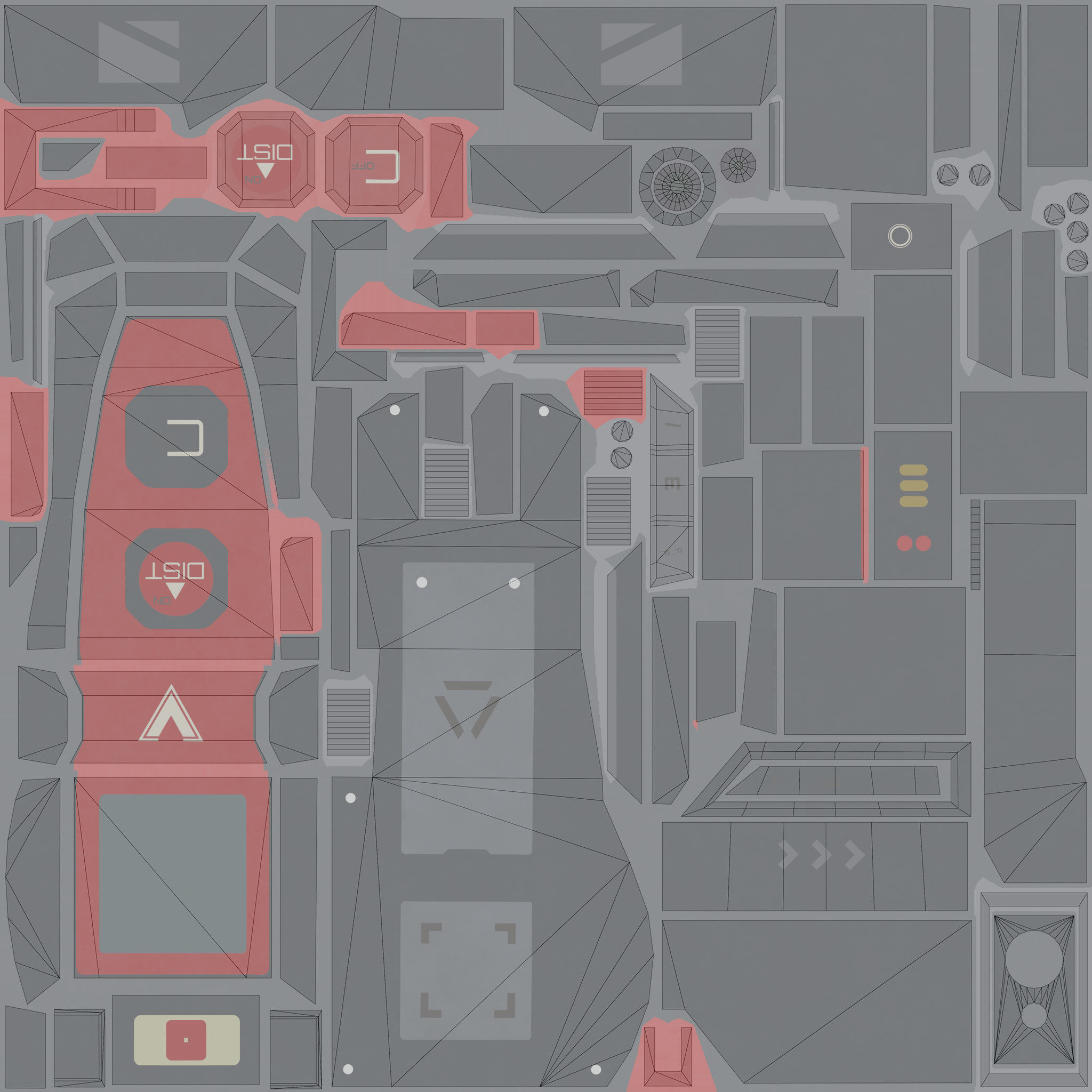 Sci-Fi Rangefinder Low-poly 3D model_12