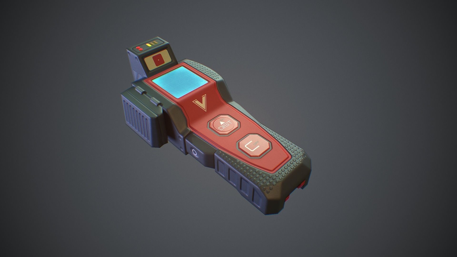 Sci-Fi Rangefinder Low-poly 3D model_6