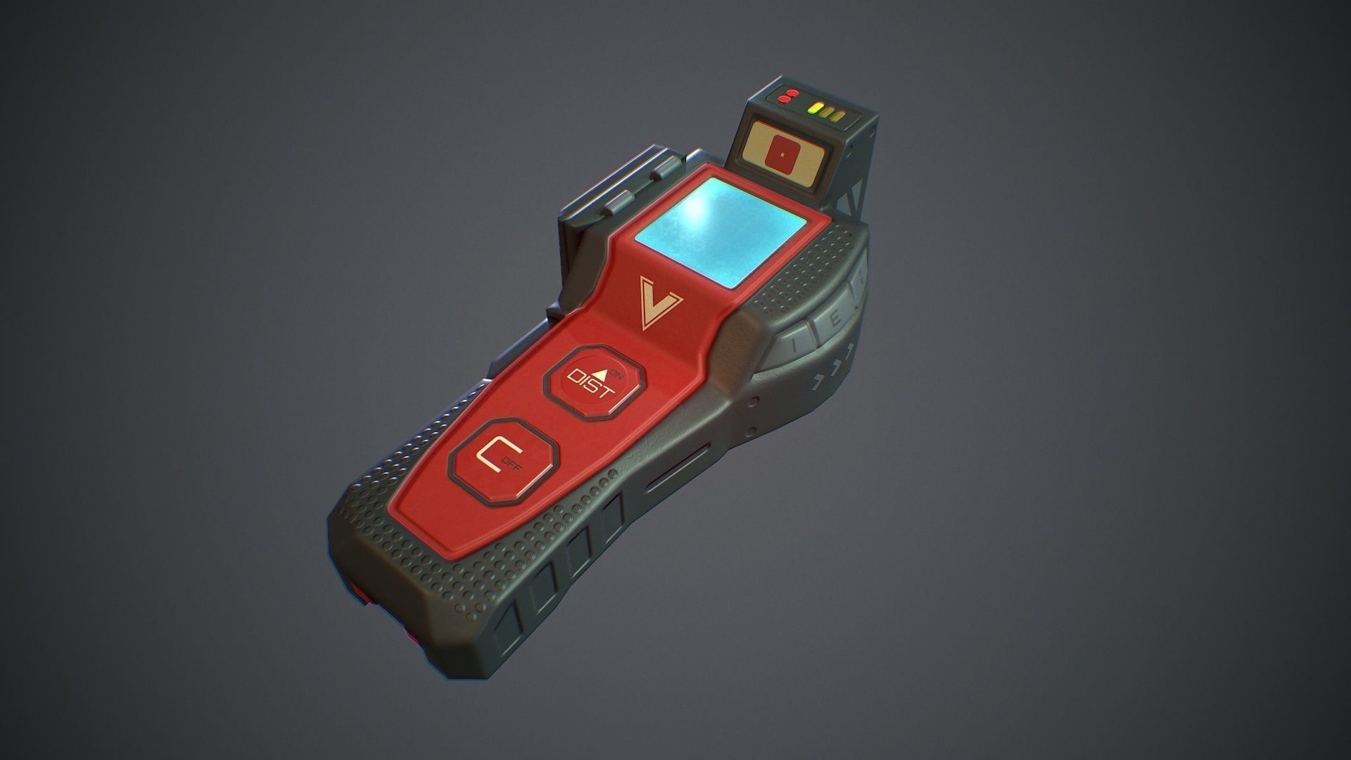 Sci-Fi Rangefinder Low-poly 3D model_3