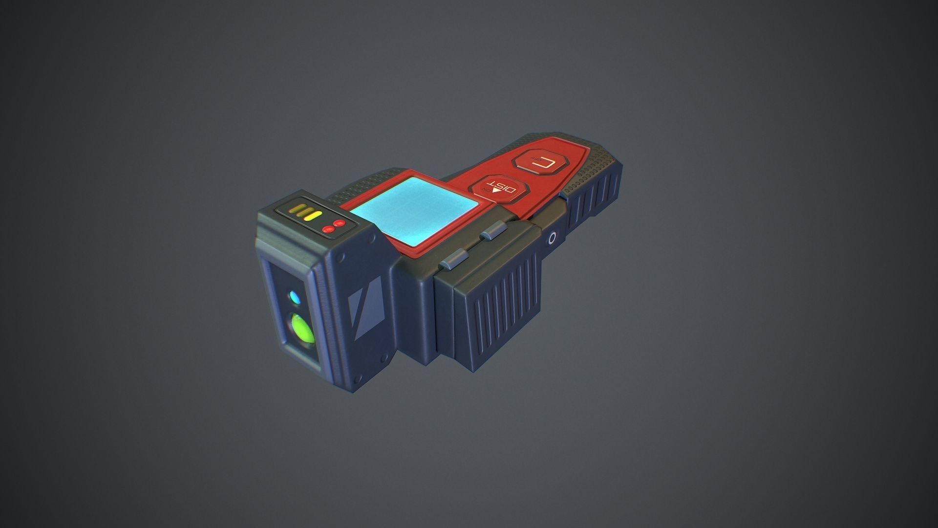 Sci-Fi Rangefinder Low-poly 3D model_5