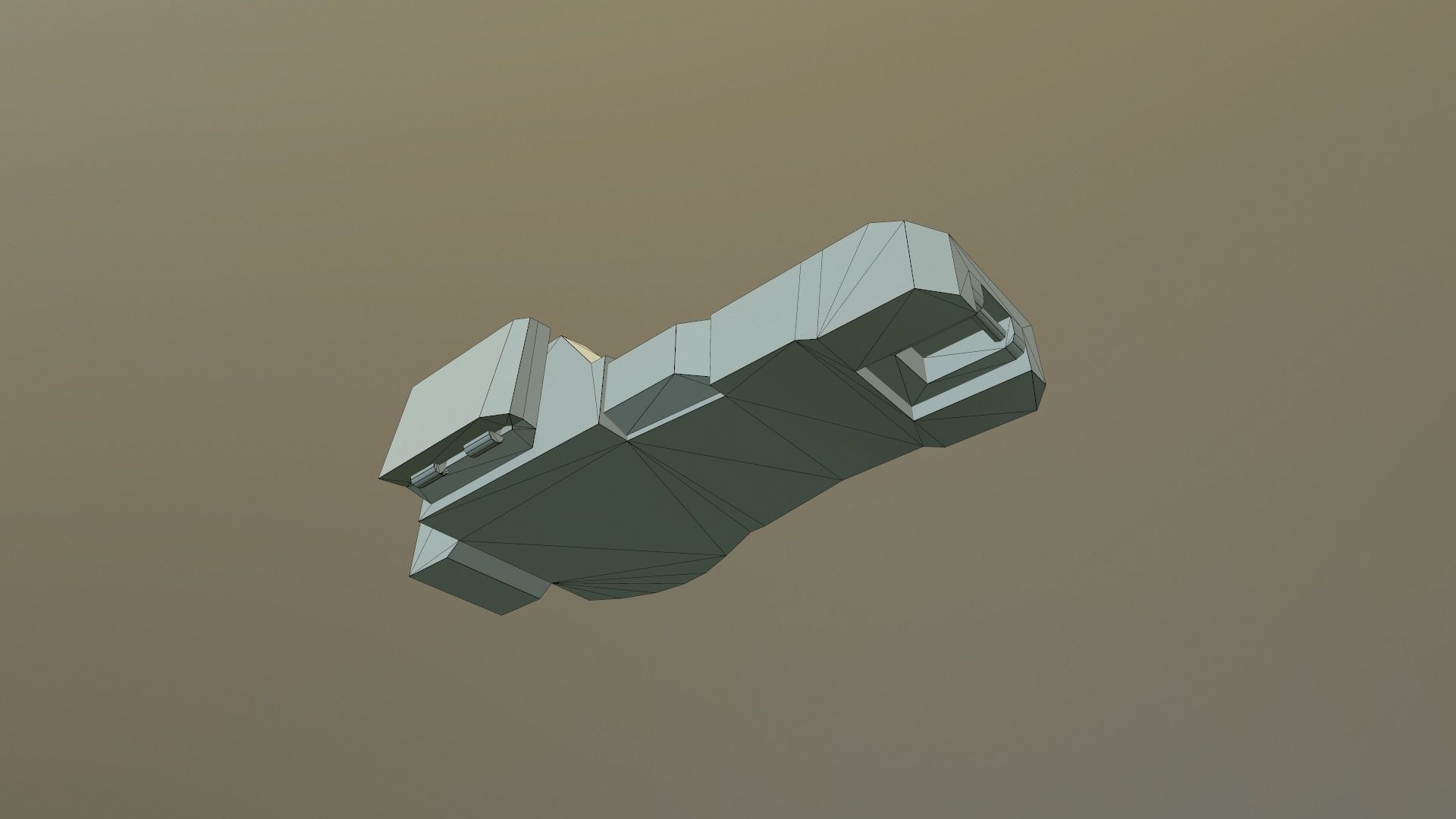 Sci-Fi Rangefinder Low-poly 3D model_11