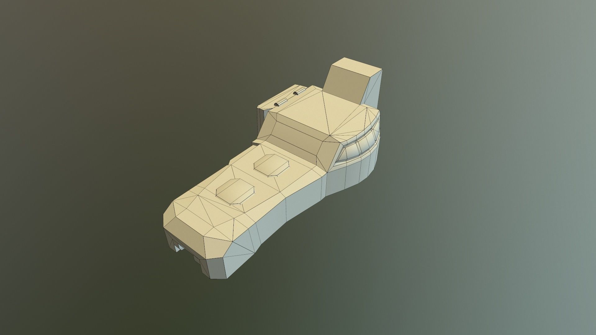 Sci-Fi Rangefinder Low-poly 3D model_8