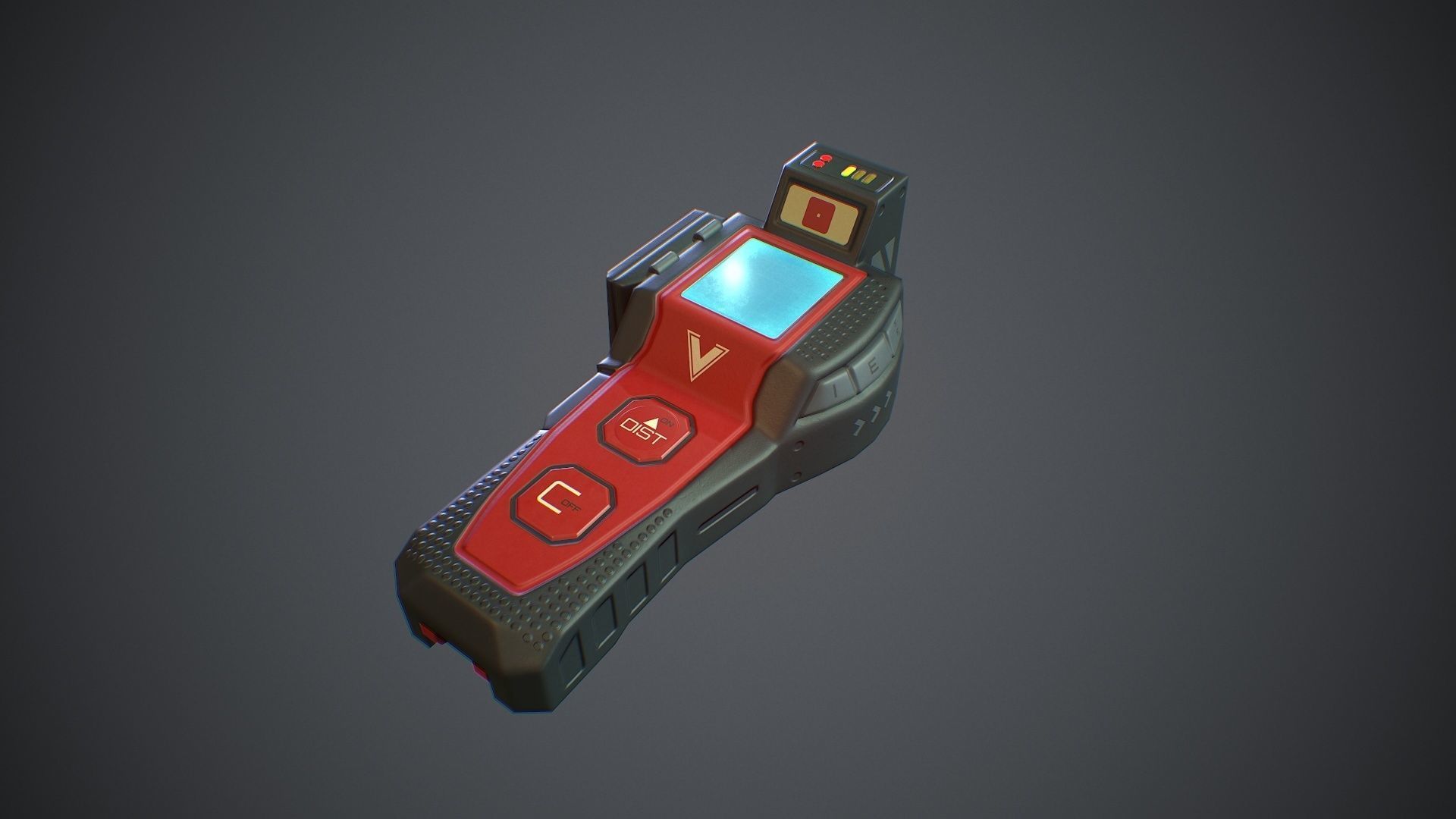 Sci-Fi Rangefinder Low-poly 3D model_0
