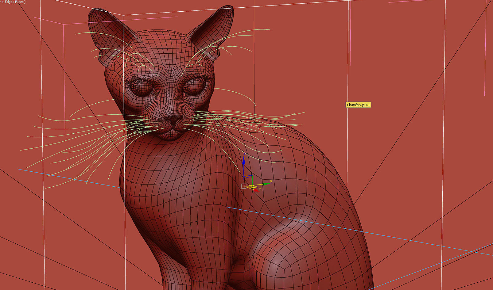 Custom License Hyper Realistic Cat model with Fur and shaders 3D model_5