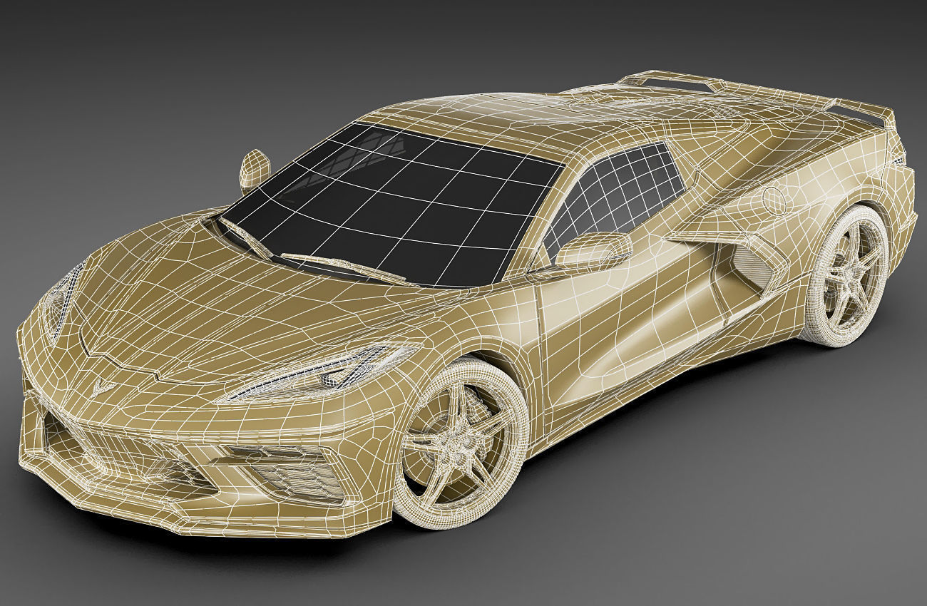 Corvette Convertible C8 3D model_30