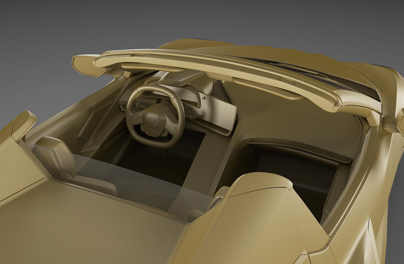 Corvette Convertible C8 3D model_27