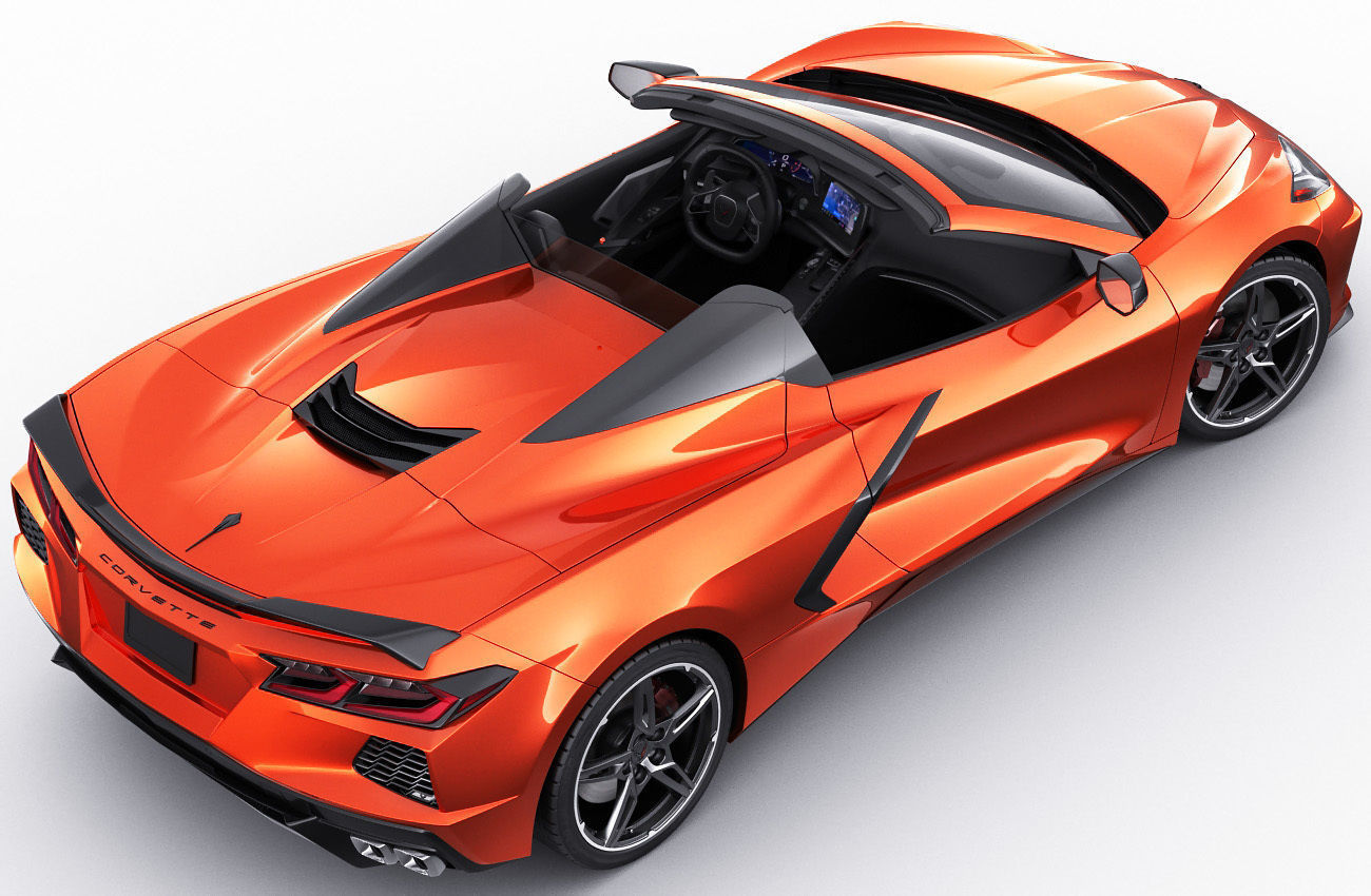 Corvette Convertible C8 3D model_11
