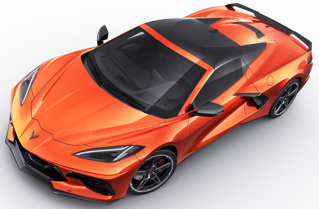 Corvette Convertible C8 3D model_8