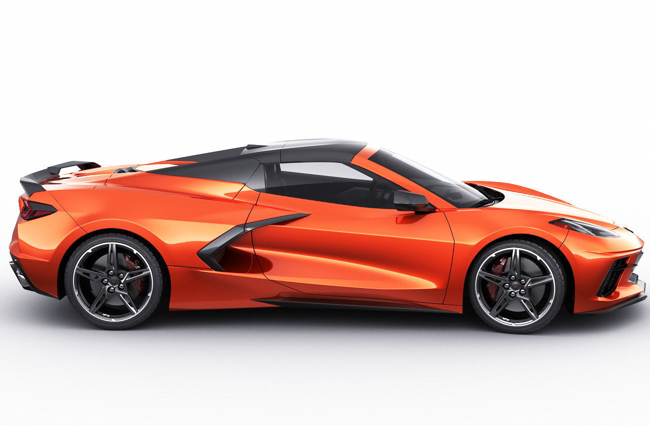 Corvette Convertible C8 3D model_4