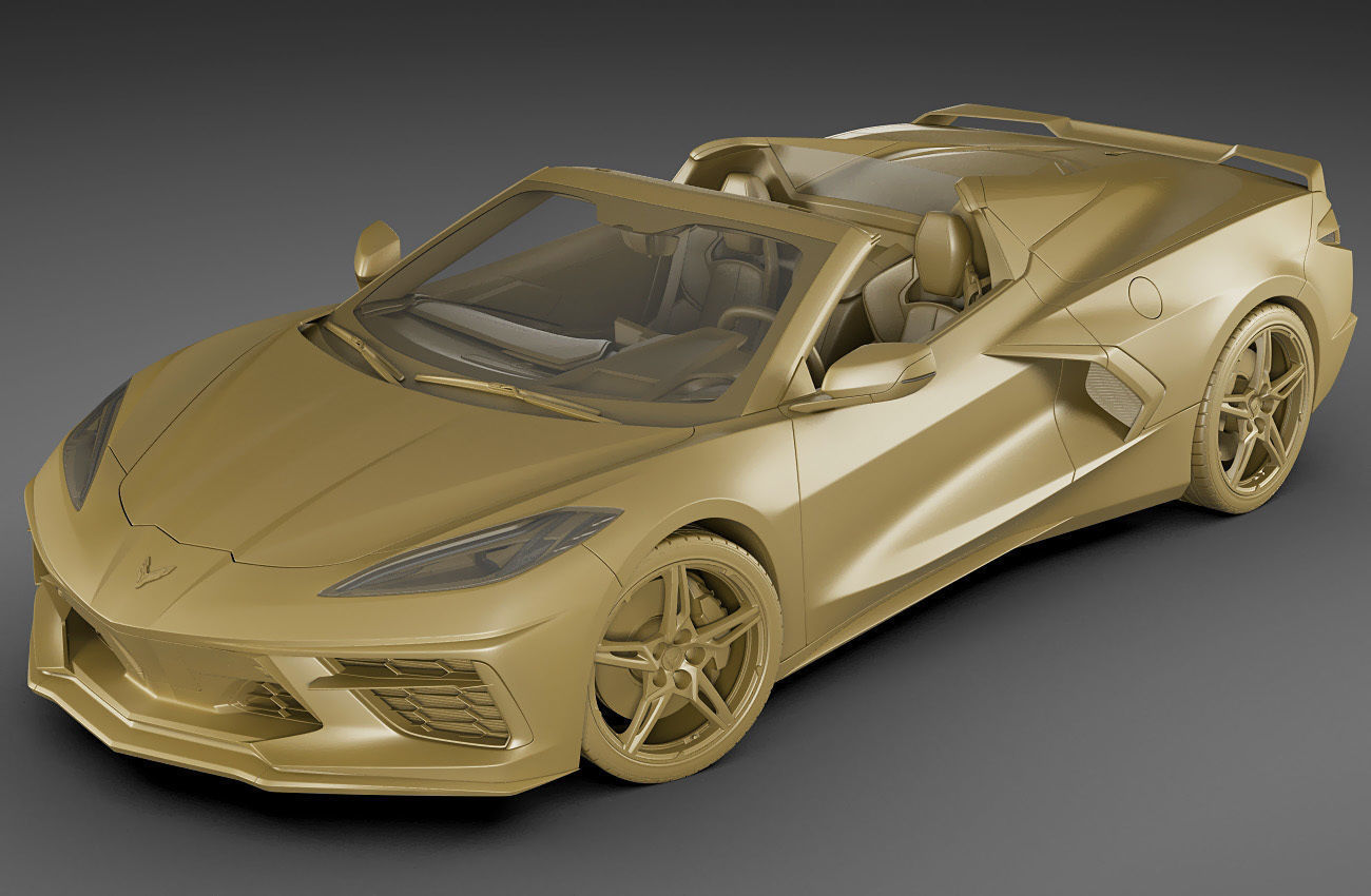 Corvette Convertible C8 3D model_24
