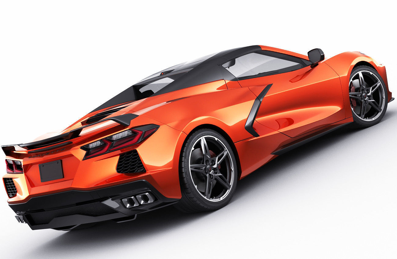 Corvette Convertible C8 3D model_14
