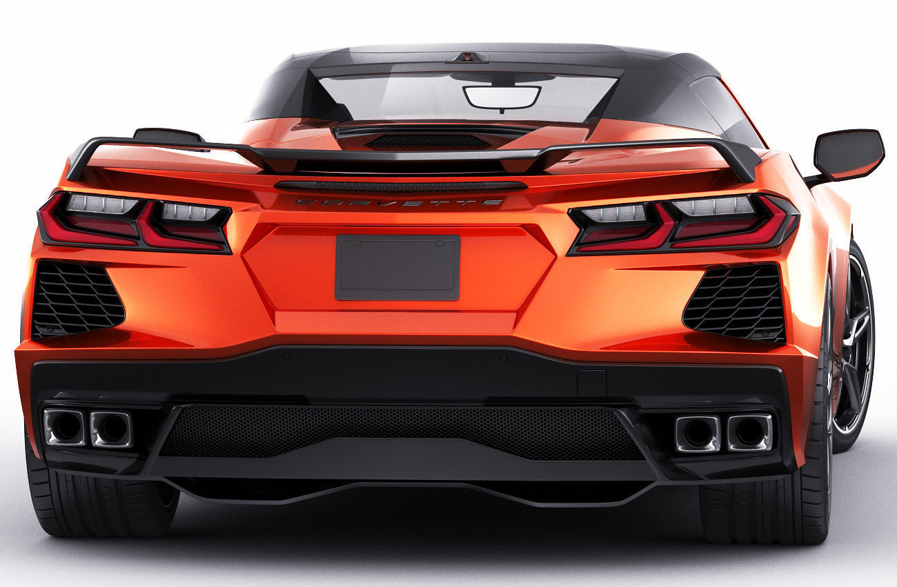 Corvette Convertible C8 3D model_17