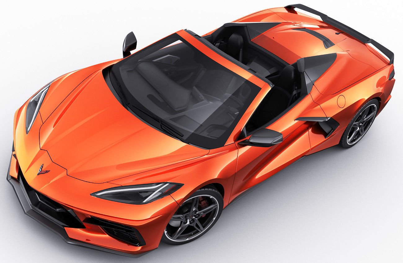 Corvette Convertible C8 3D model_9