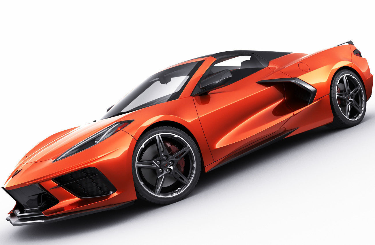 Corvette Convertible C8 3D model_12