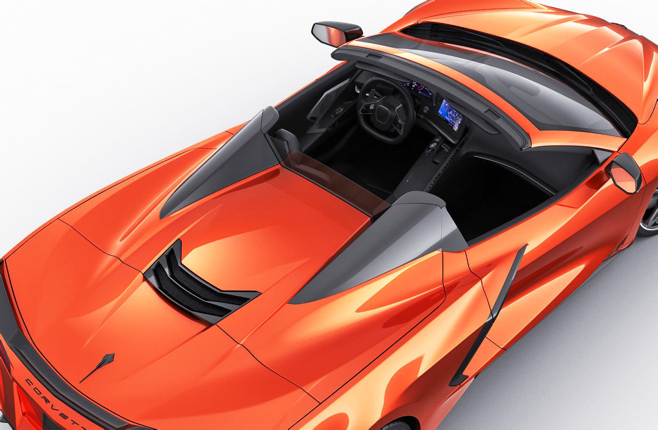Corvette Convertible C8 3D model_3