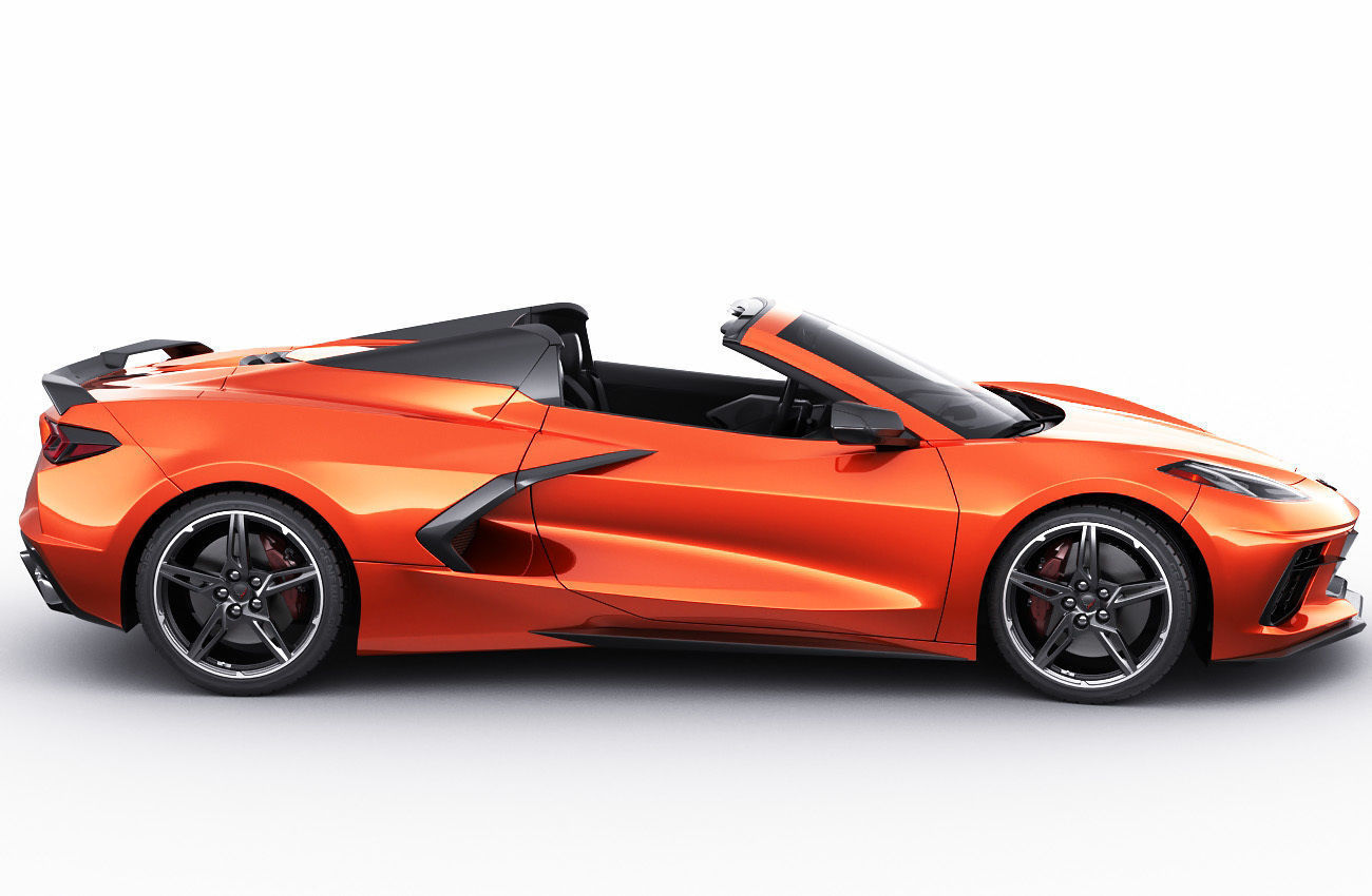 Corvette Convertible C8 3D model_5
