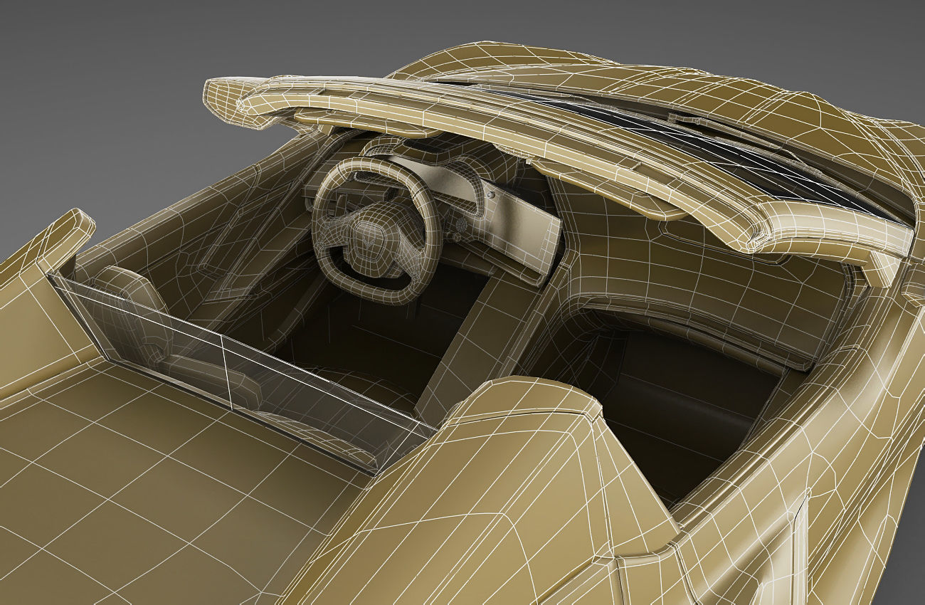 Corvette Convertible C8 3D model_32