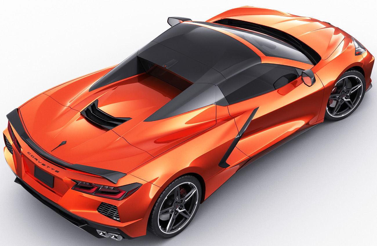 Corvette Convertible C8 3D model_10