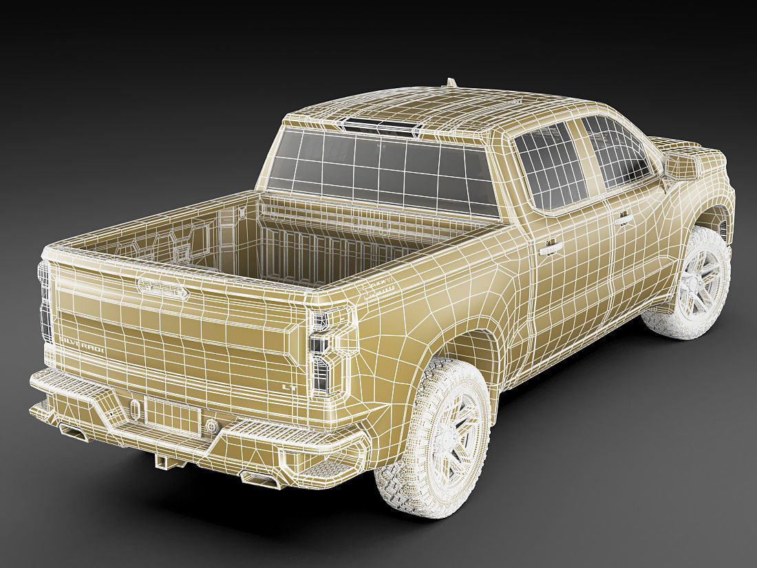 Silverado Trail Boss 2020 and Custom Trail Boss 3D model_25