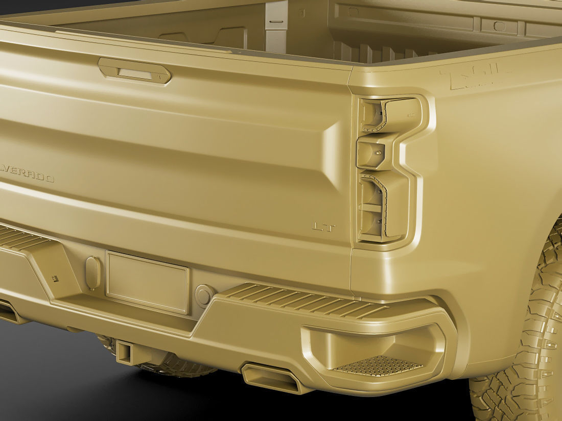 Silverado Trail Boss 2020 and Custom Trail Boss 3D model_23