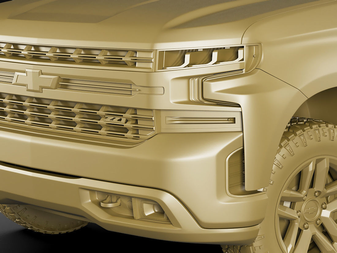 Silverado Trail Boss 2020 and Custom Trail Boss 3D model_22
