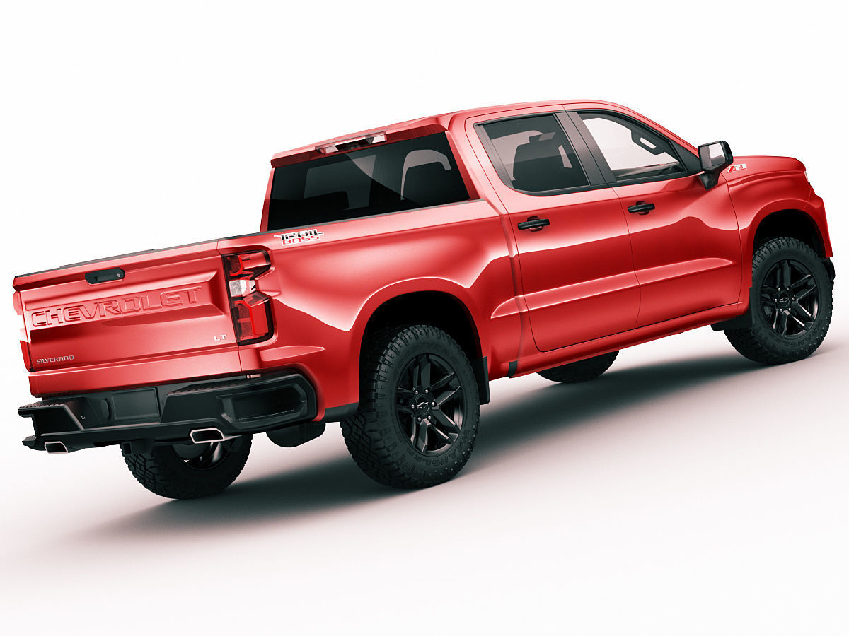 Silverado Trail Boss 2020 and Custom Trail Boss 3D model_12