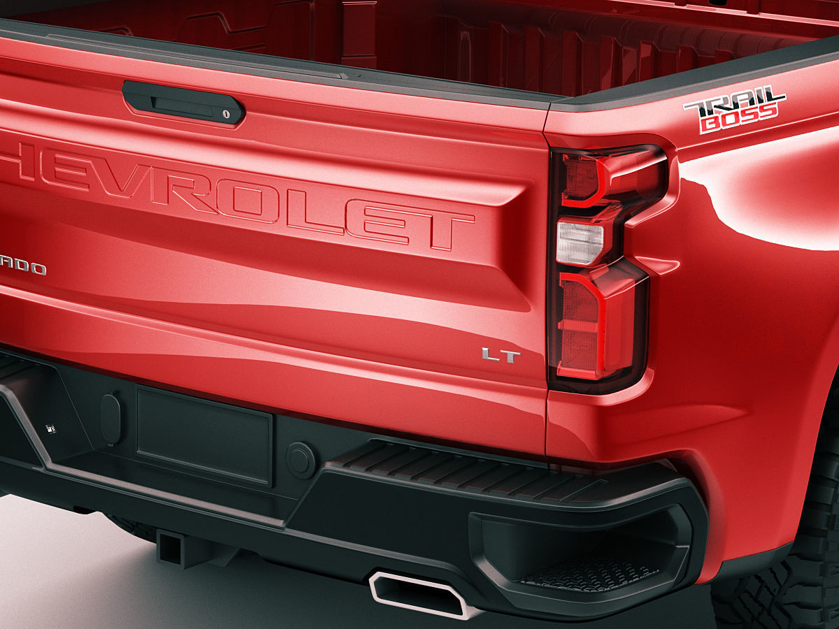 Silverado Trail Boss 2020 and Custom Trail Boss 3D model_8