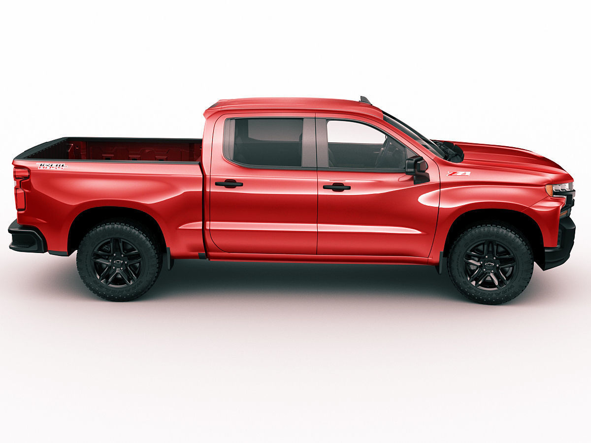 Silverado Trail Boss 2020 and Custom Trail Boss 3D model_4