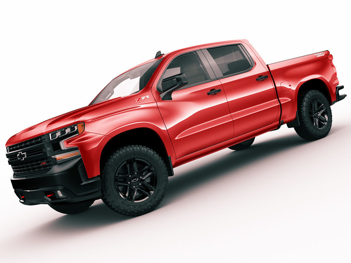 Silverado Trail Boss 2020 and Custom Trail Boss 3D model_11