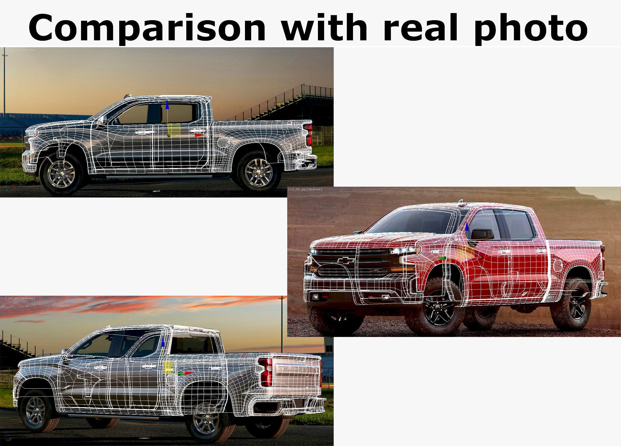 Silverado Trail Boss 2020 and Custom Trail Boss 3D model_27