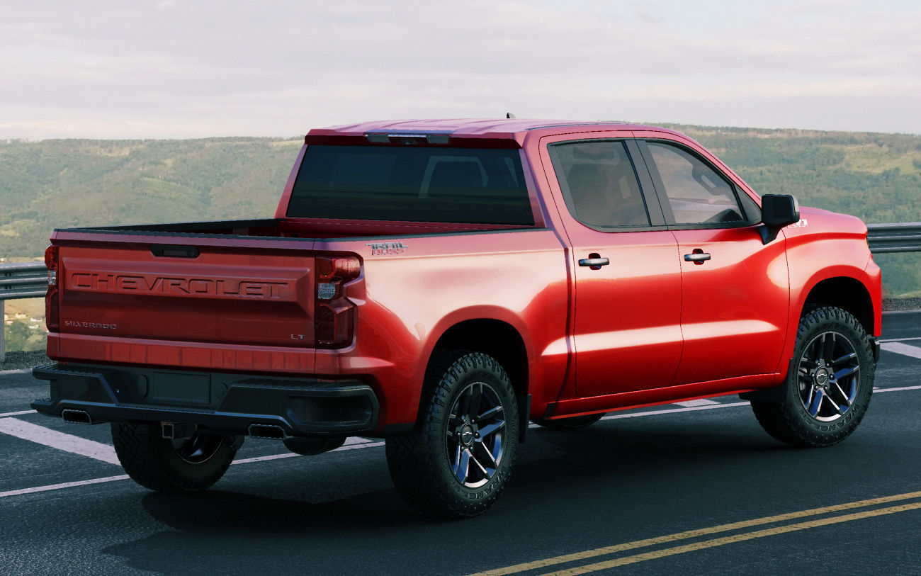 Silverado Trail Boss 2020 and Custom Trail Boss 3D model_19