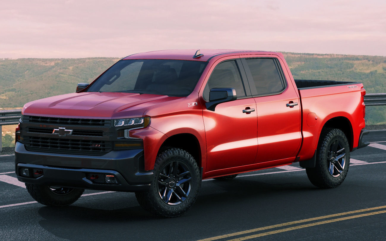 Silverado Trail Boss 2020 and Custom Trail Boss 3D model_18