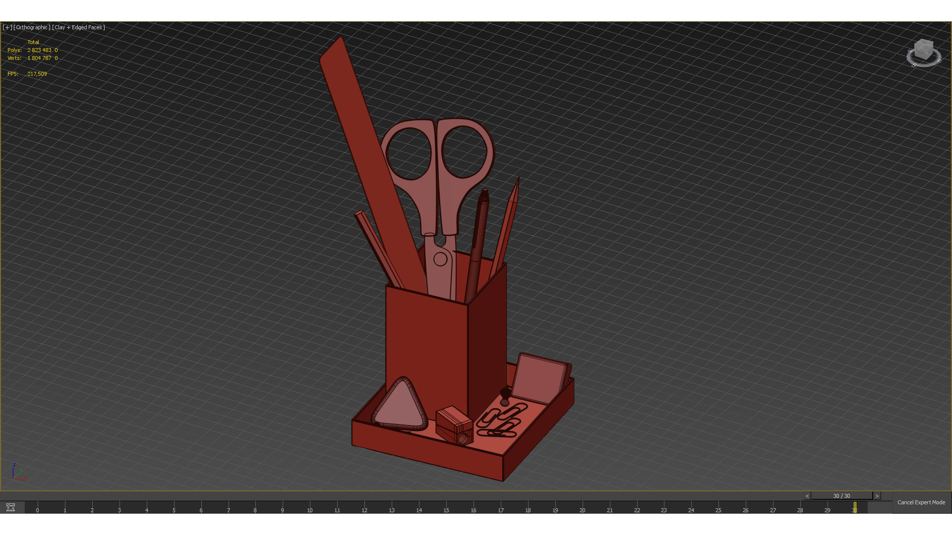 Office Supplies Accessories Set 3D model_4