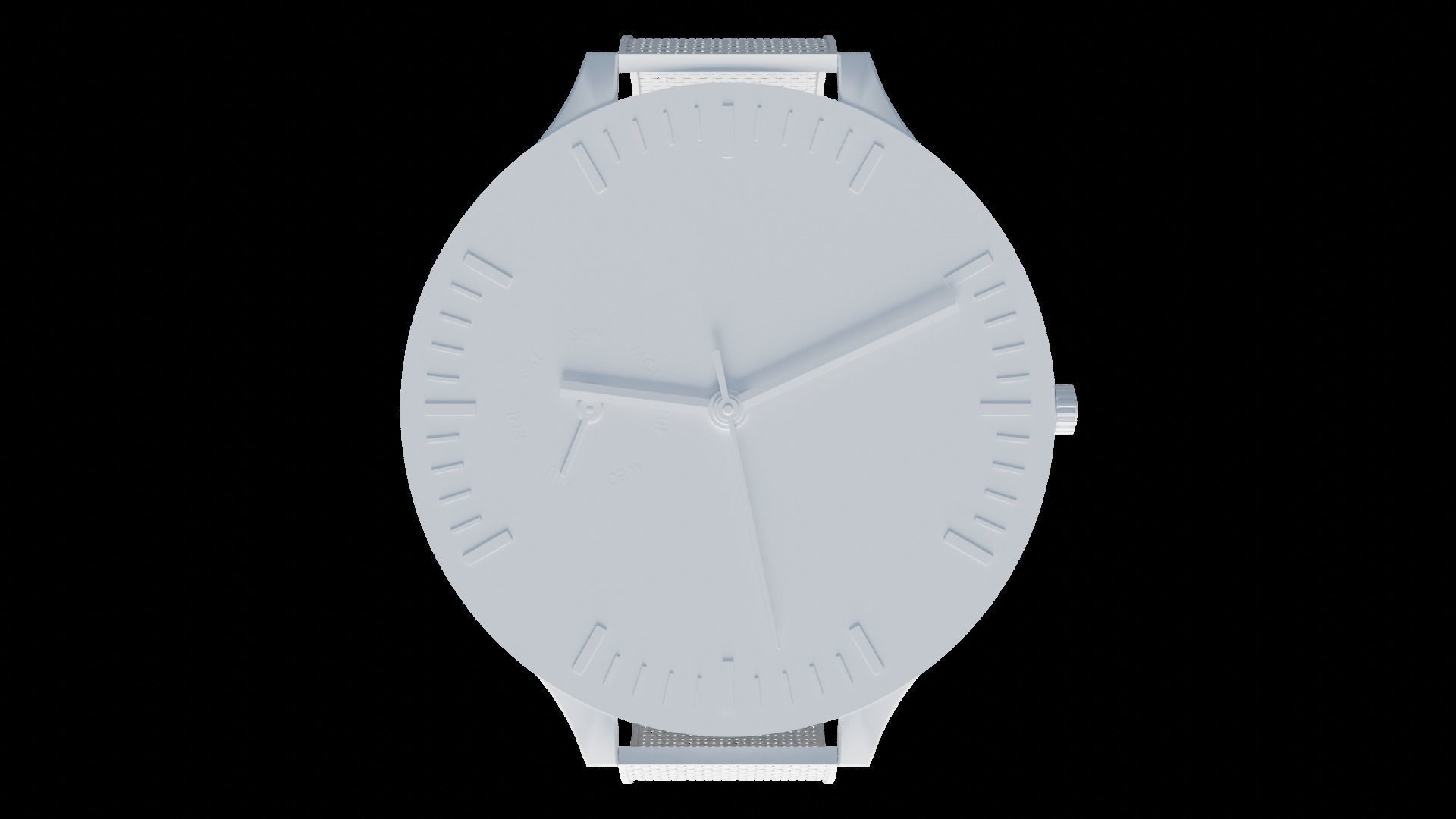 Minimalistic watch 3D model_11