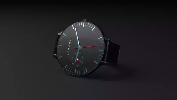 Minimalistic watch 3D model
