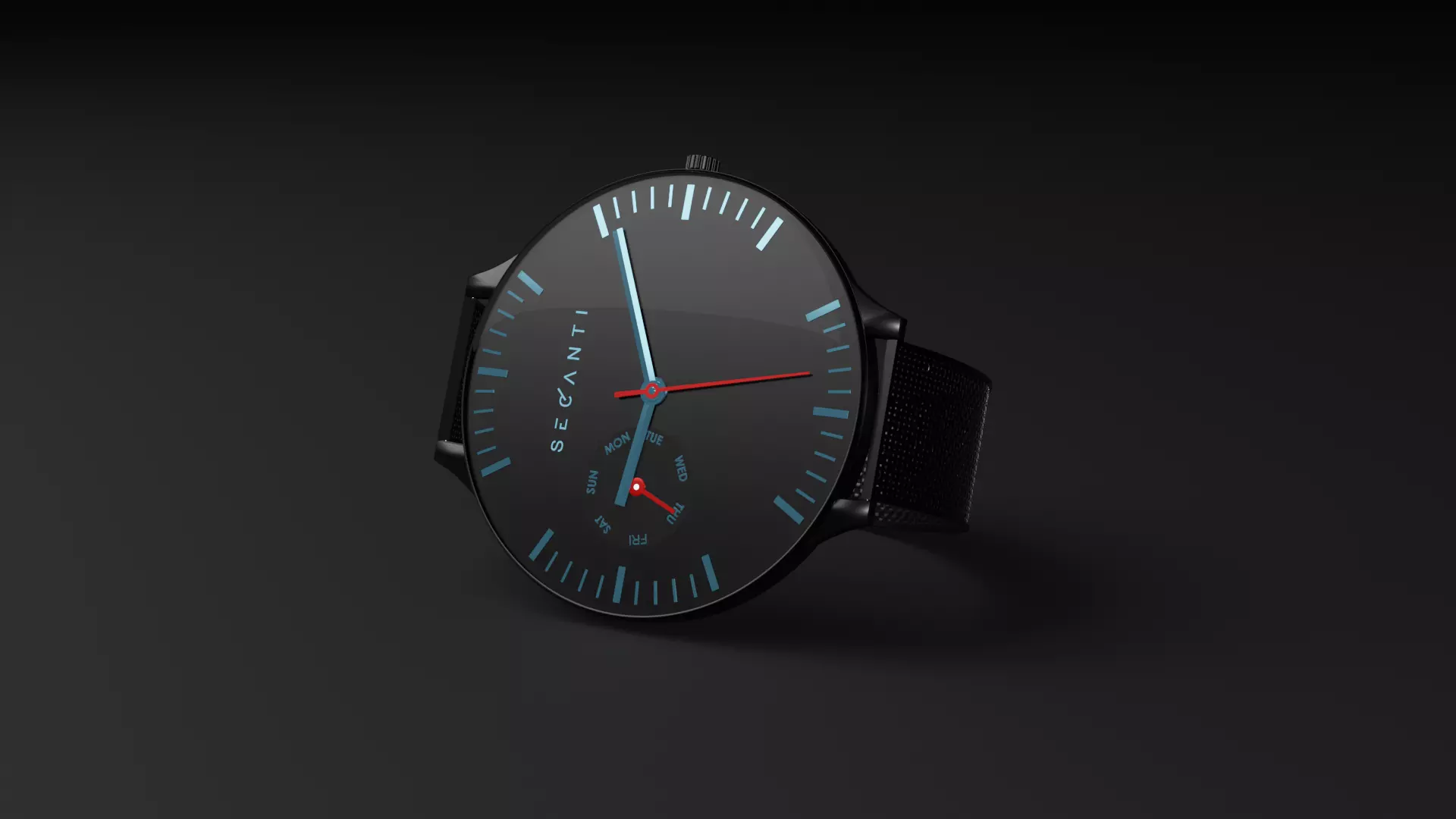 Minimalistic watch 3D model_0