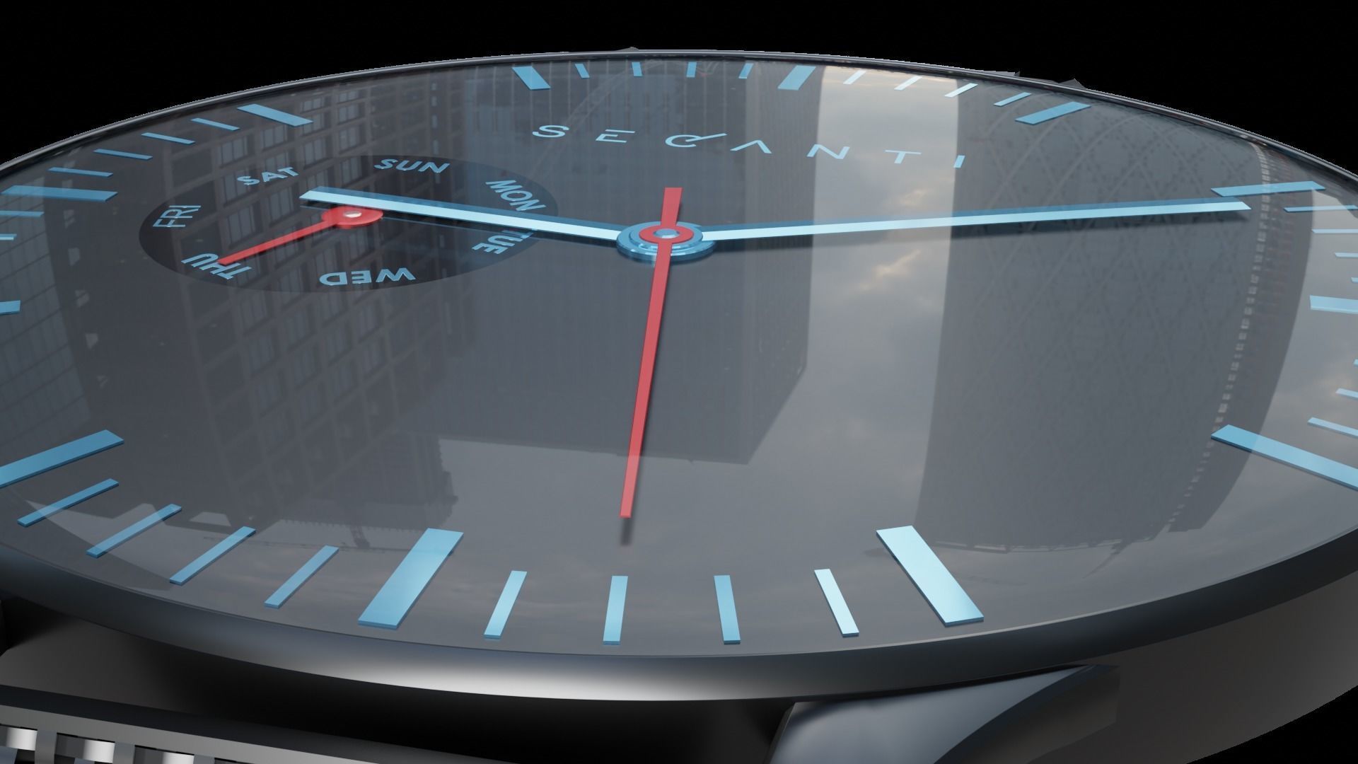 Minimalistic watch 3D model_6