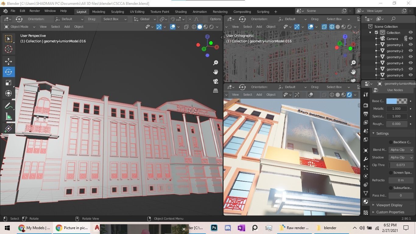 Justice palace 3D model_2