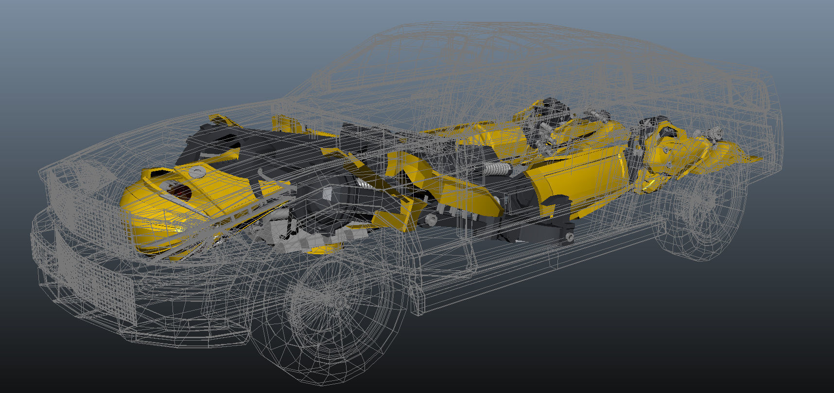 Transformer transformers last knight bumblebee 3D model_9