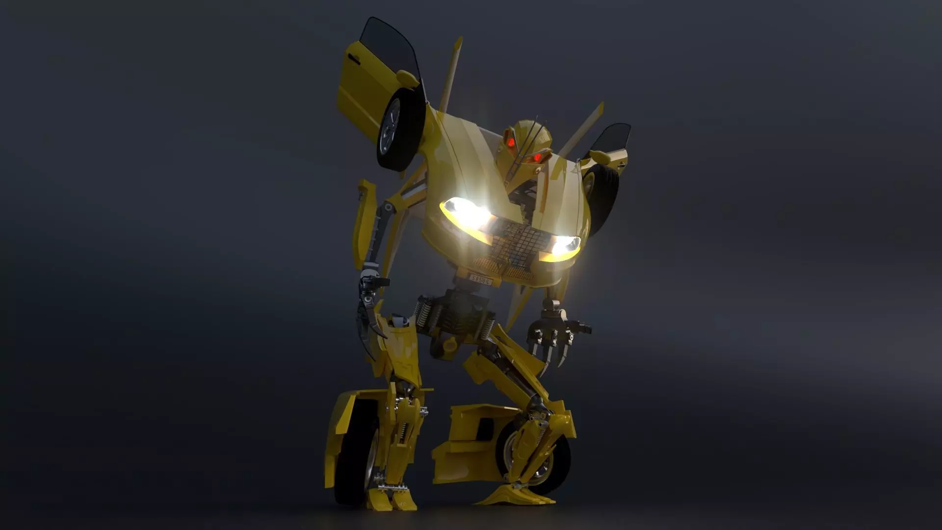 Transformer transformers last knight bumblebee 3D model_0