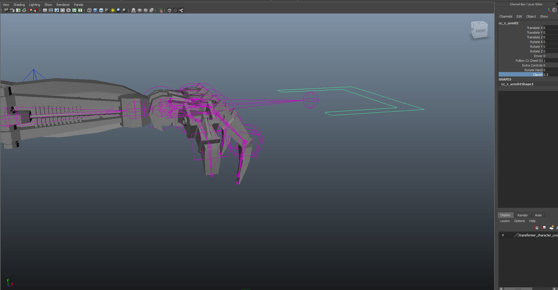 Transformer transformers last knight bumblebee 3D model_7