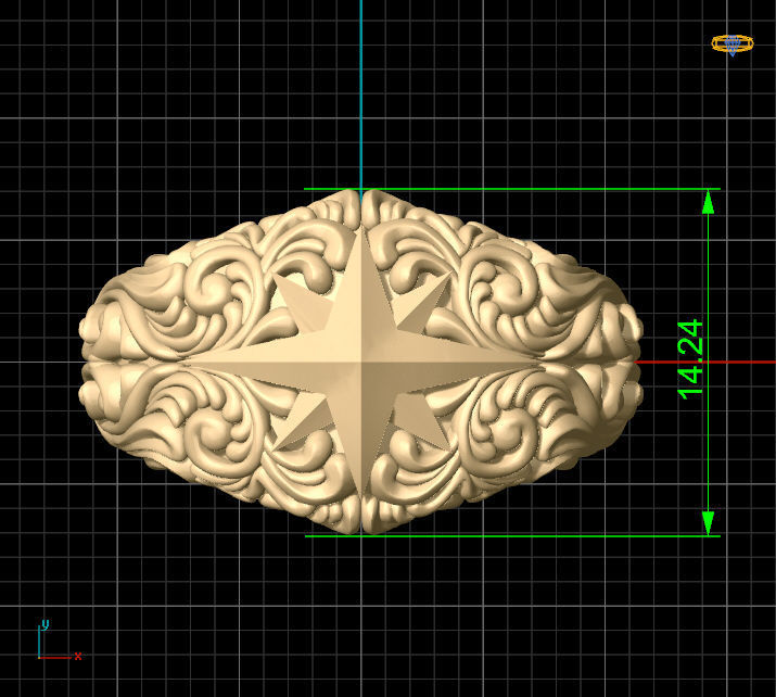 star ring Silver Gold  Print 3D print model_3