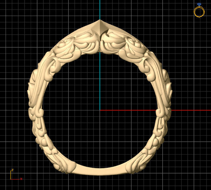 star ring Silver Gold  Print 3D print model_4