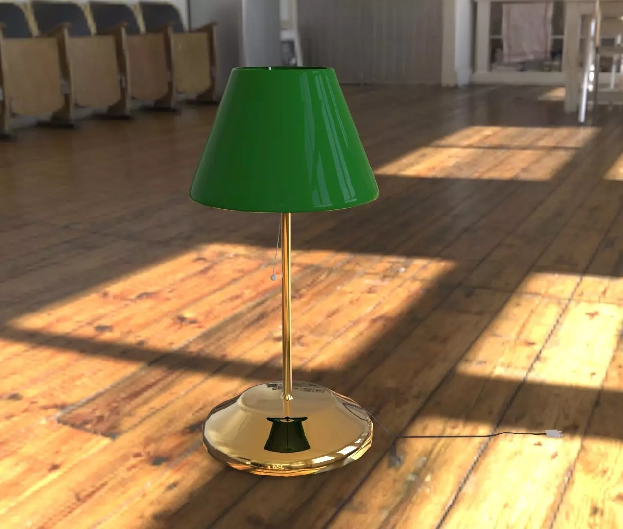 3D desk Lamp Low-poly 3D model