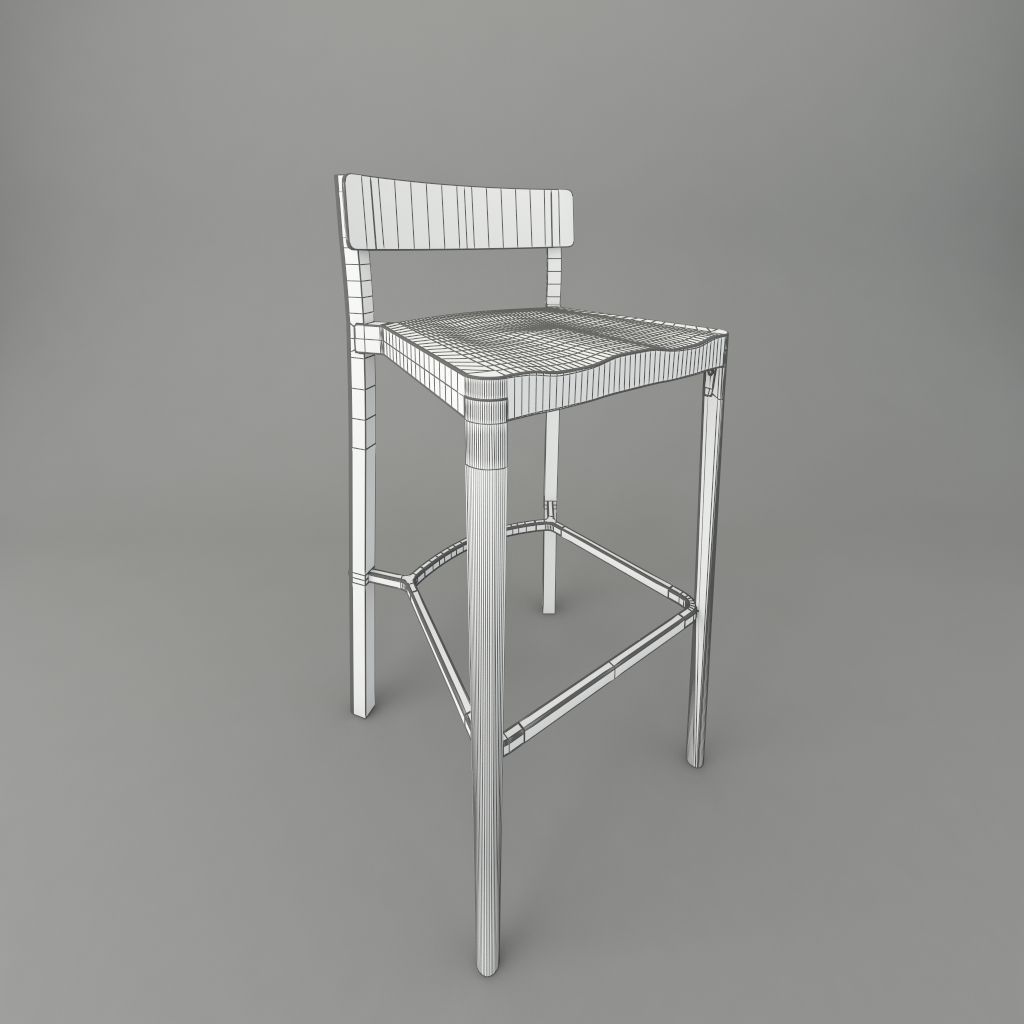 emeco  lancaster-barstool  3D model_7