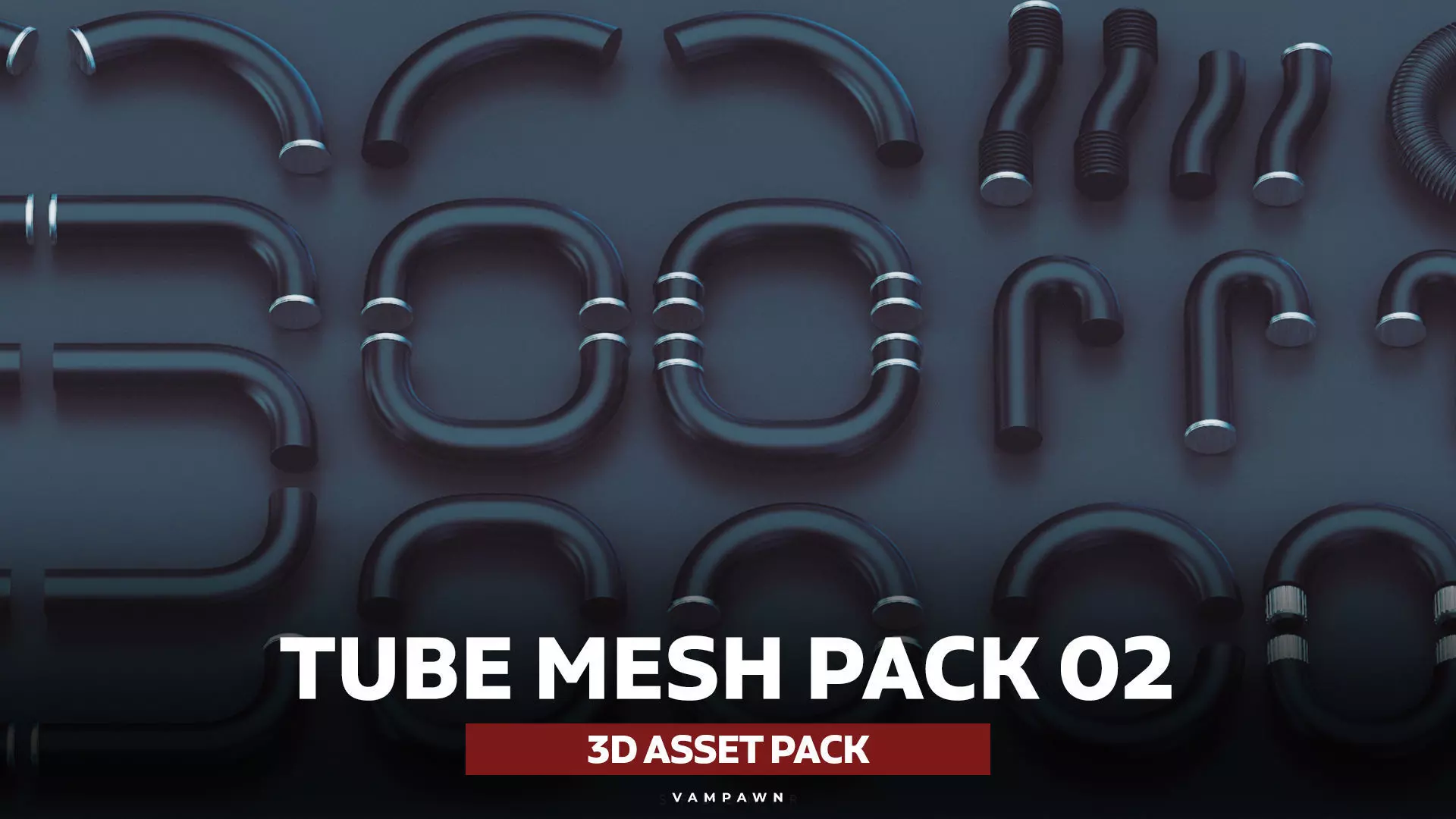 SFDEMIR Tube Kitbash 02 Low-poly 3D model_0