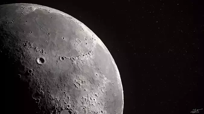 Moon Scene 3D model
