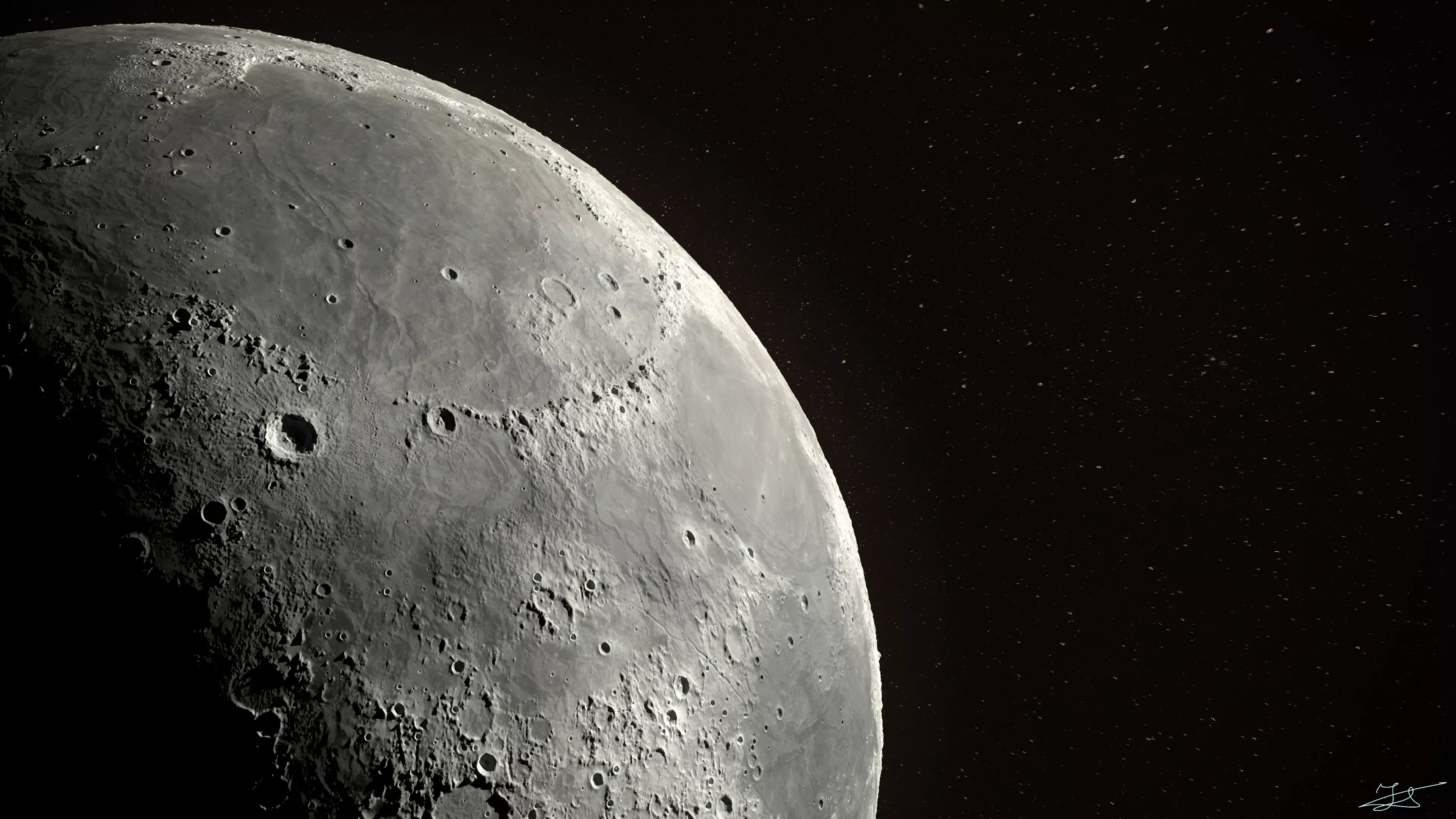 Moon Scene 3D model_0