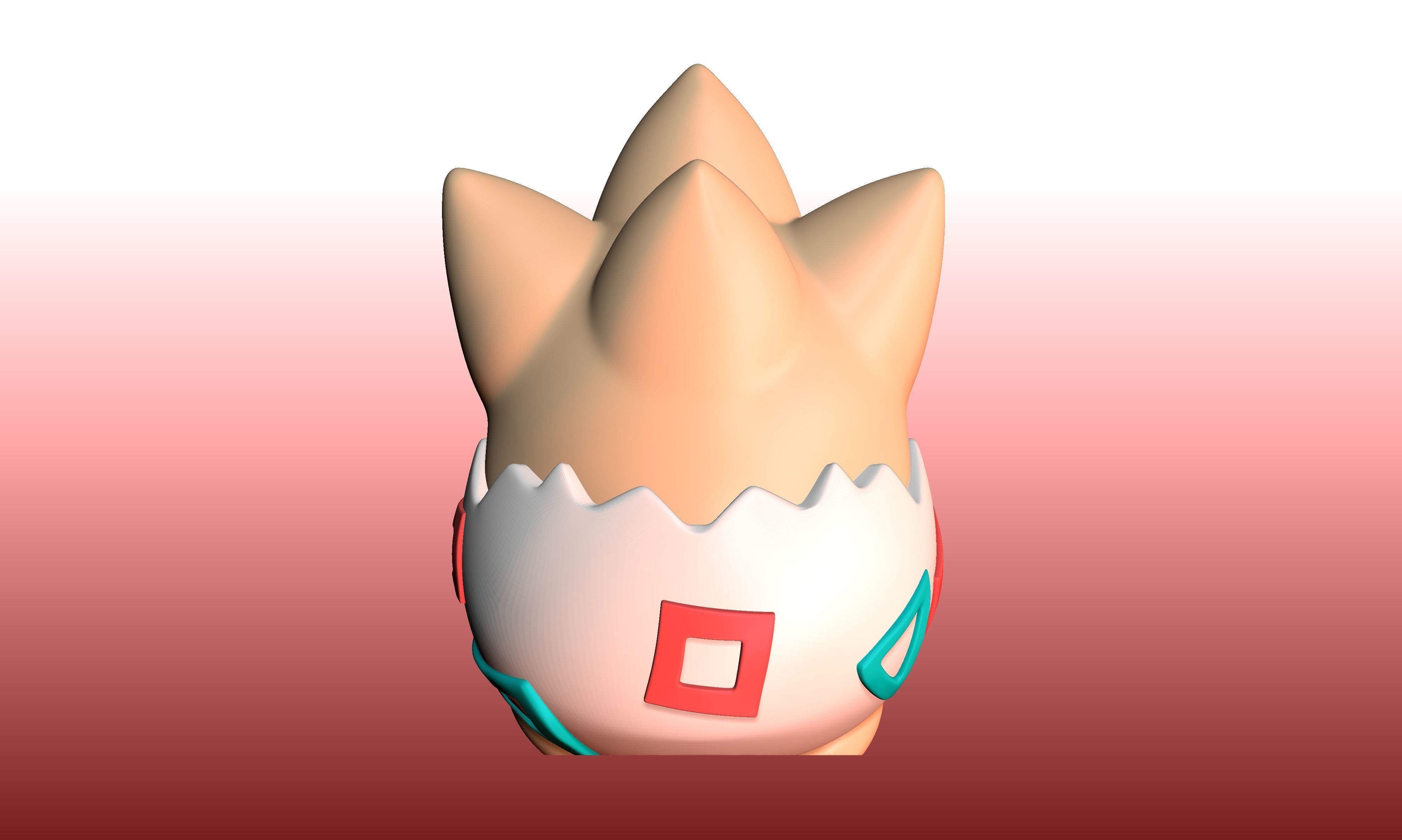 Cute togepi 3D print model_2