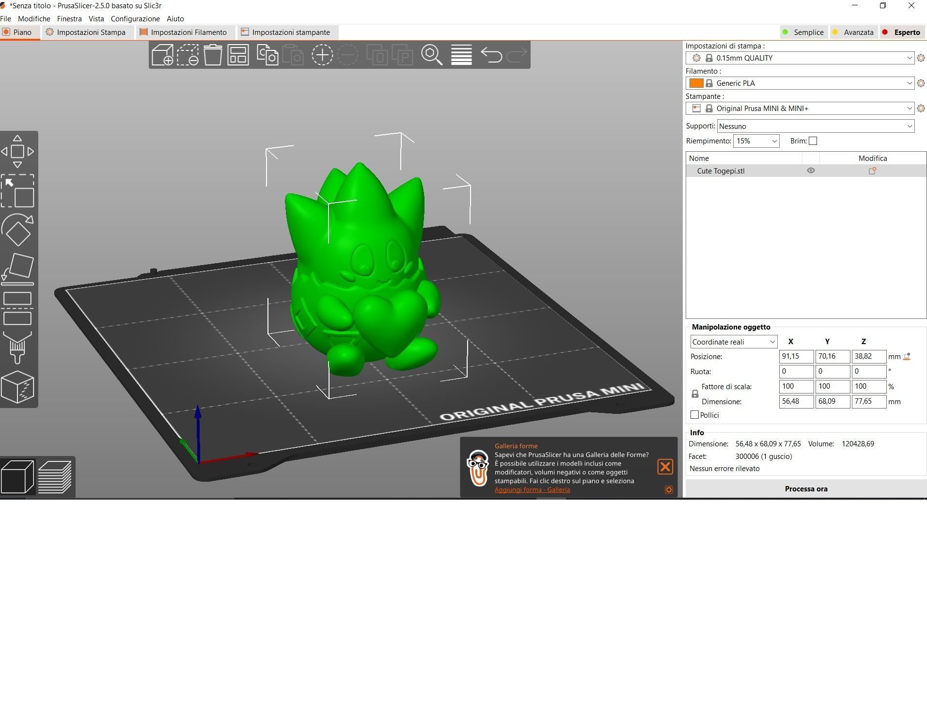 Cute togepi 3D print model_1